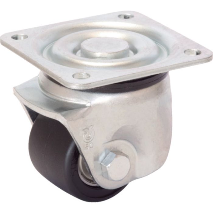 ユーエイ プレート式 自在 低床キャスター 強化ナイロン 車輪径50mm  Hタイプ UHG型 取付寸法64×64(Tcode:3797996)