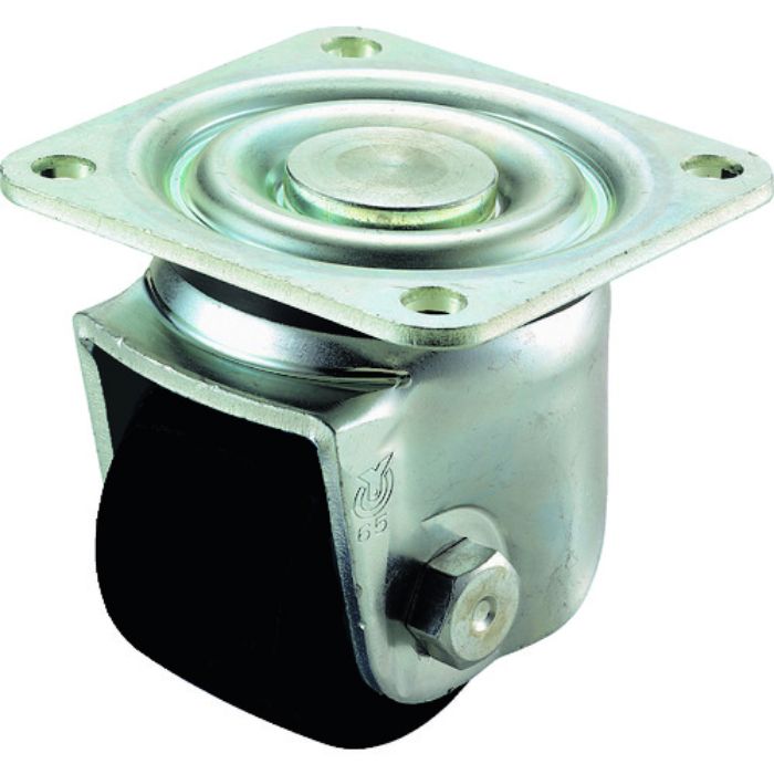 ユーエイ プレート式 自在 低床キャスター 強化ナイロン 車輪径65mm  Hタイプ UHG型 取付寸法78×78(Tcode:2833514)