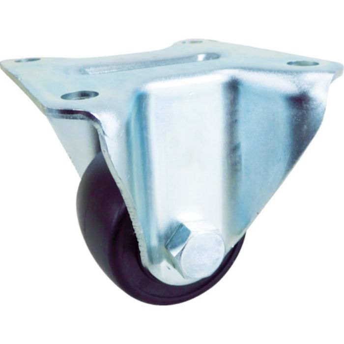 ユーエイ プレート式 固定 低床キャスター 強化ナイロン 車輪径75mm  Hタイプ UHR型 取付寸法78×78(Tcode:8580577)