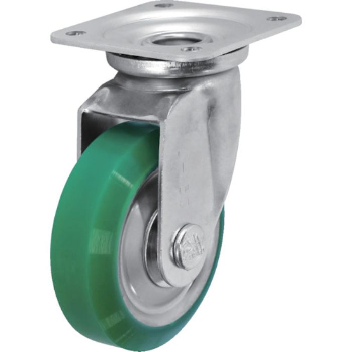 シシク スタンダードプレスキャスター ウレタン車輪 自在 130径(Tcode:1372904)