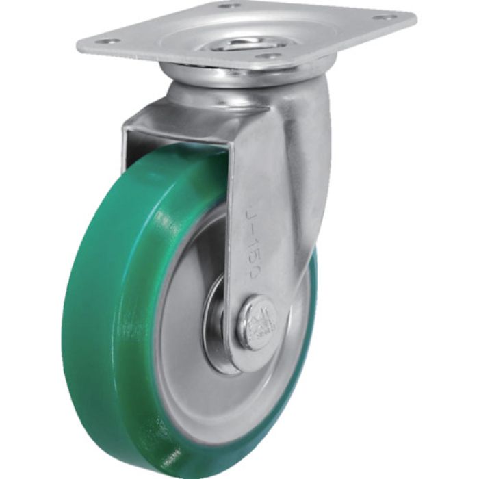 シシク スタンダードプレスキャスター ウレタン車輪 自在 150径(Tcode:5049326)