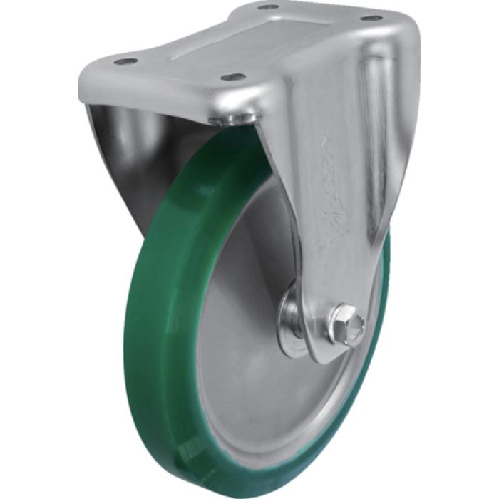 シシク スタンダードプレスキャスター ウレタン車輪 固定 250径(Tcode:1373013)