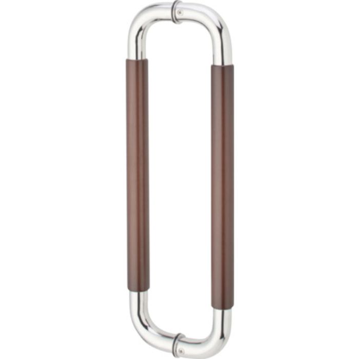 MK ナチュラルO型ハンドル 30ΦX450mm 鏡面クローム ダークオーク(Tcode:1317994)