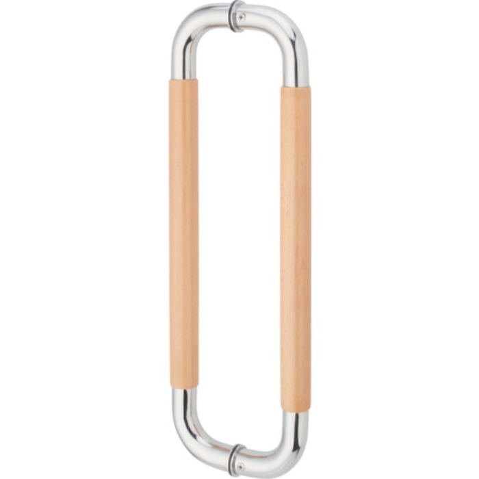 MK ナチュラルO型ハンドル 30X450mm 鏡面クローム ライトオーク(Tcode:1318007)