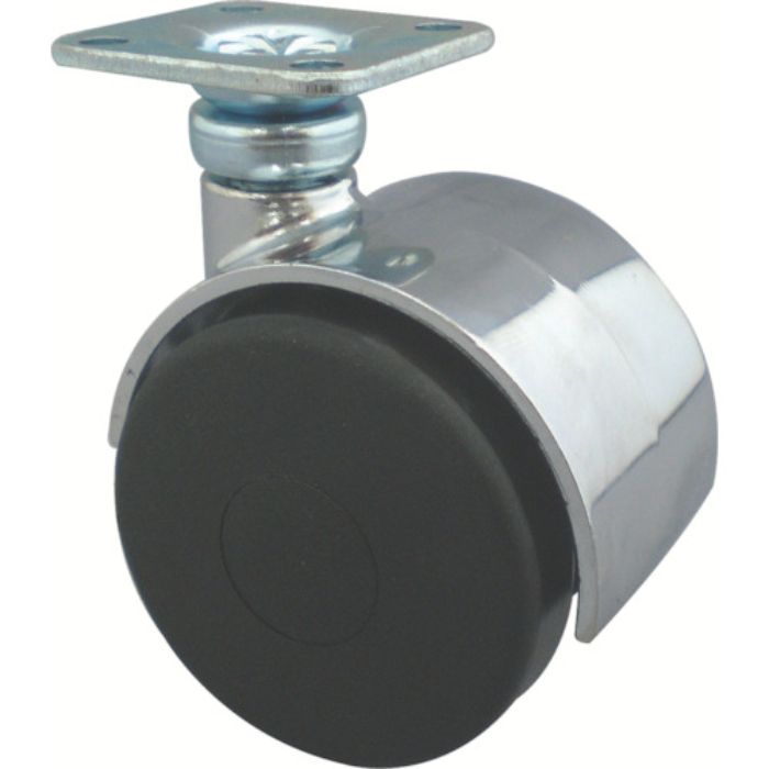 トーシン プレート式双輪キャスター 50径 自在(Tcode:4041801)