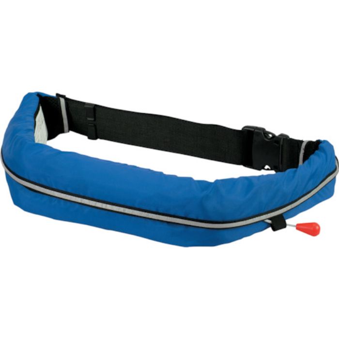 オーシャンライフ 自動膨張式ウエストタイプ 作業用ライフジャケット ブルー TYPE A(Tcode:3776535)