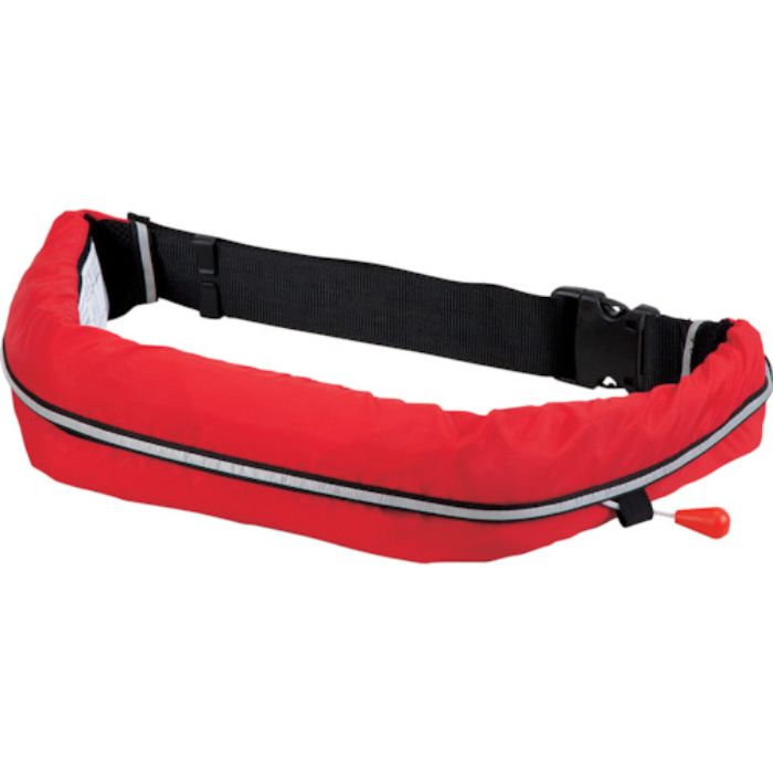 オーシャンライフ 自動膨張式ウエストタイプ 作業用ライフジャケット レッド TYPE A(Tcode:3776499)