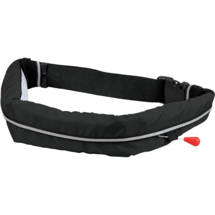 オーシャンライフ 手動膨張式ウエストタイプ 小型船舶用ライフジャケット ブラック TYPE A(Tcode:3776515)