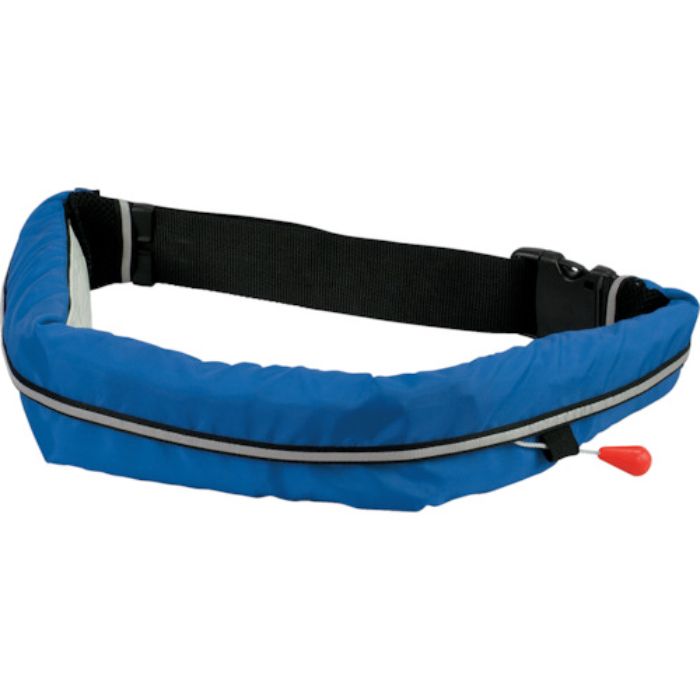 オーシャンライフ 手動膨張式ウエストタイプ 小型船舶用ライフジャケット ブルー TYPE A(Tcode:3776521)