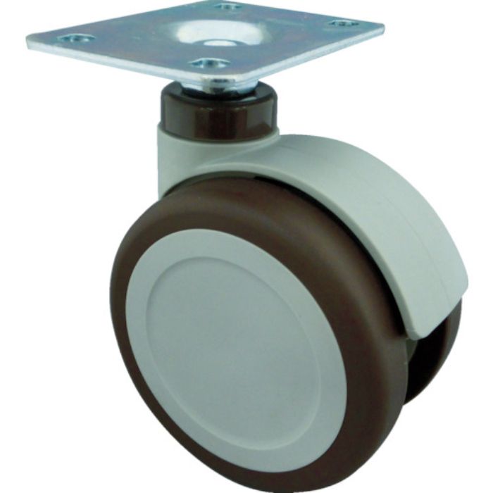 トーシン プレート式双輪キャスター 100径 自在(Tcode:4041887)