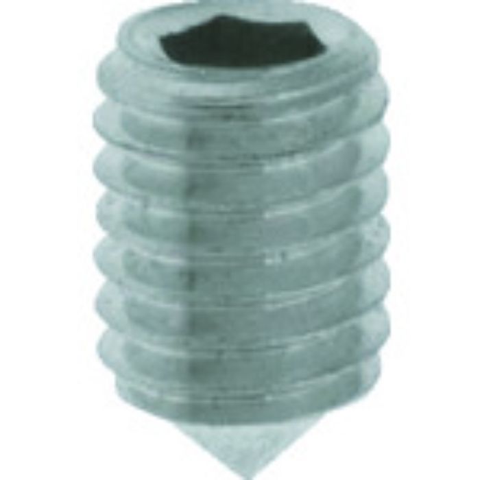 TRUSCO 六角穴付止めねじ とがり先 ステンレス M3×3 25本入(Tcode:2073953)