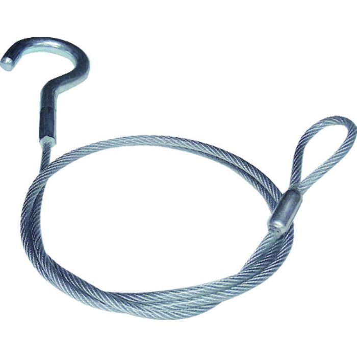 ニッサチェイン 鉄製カットワイヤー 片側フック付き 透明PVCコーティング 3(4.3)X565mm(Tcode:1267756)