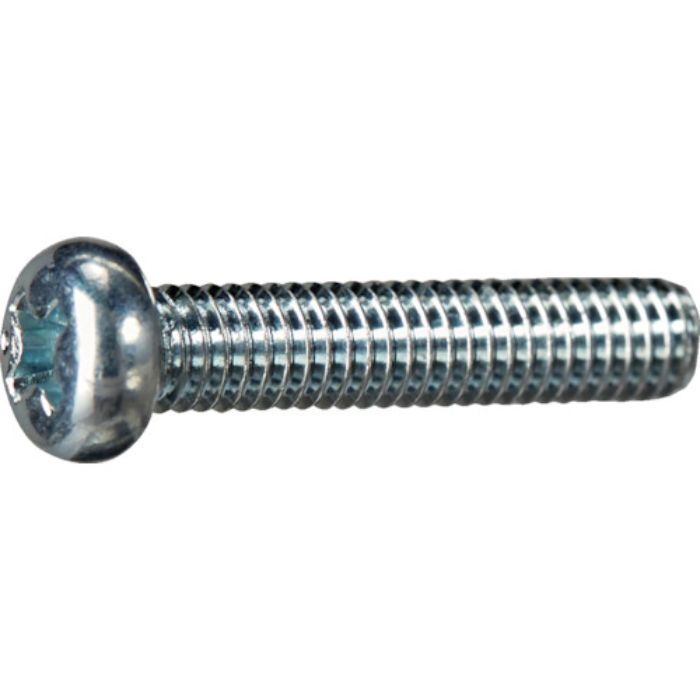 TRUSCO 皿頭小ねじ ユニクロ 全ネジ M3×20 50本入 少量パック(Tcode:3808972)