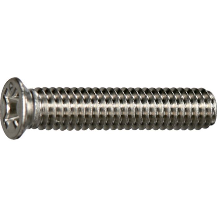 TRUSCO 皿頭サッシュ小ねじ ステンレス 全ネジ M4×12 20本入 少量パック(Tcode:3810513)