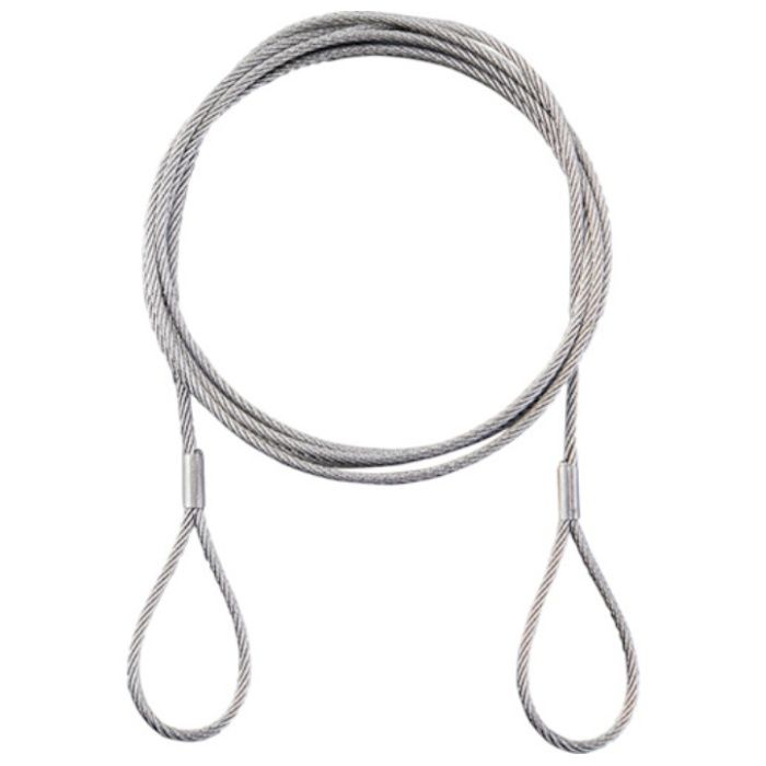 緑十字　ステンレスカットワイヤー　ワイヤー215BR　両端リング加工　2.0mmΦ×1500mm　リング内径12mmΦ　2本1組