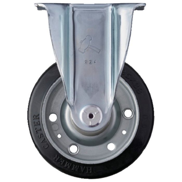 ハンマー　固定式ゴム車輪　125mm