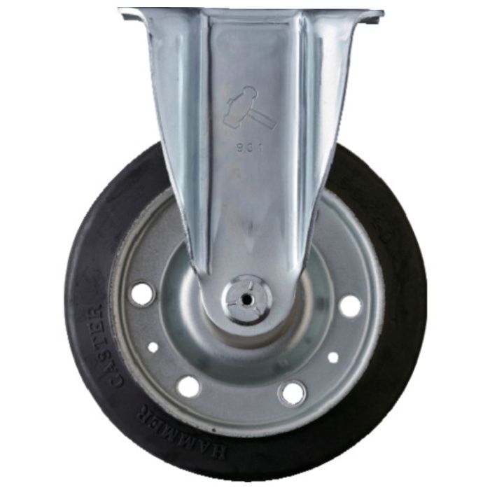 ハンマー　固定式ゴム車輪　150mm