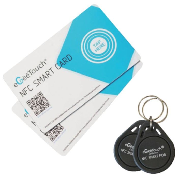 JSBTECH　eGeeTouchNFC　スマートカード　&　NFC　スマートキーホルダー　2枚セット