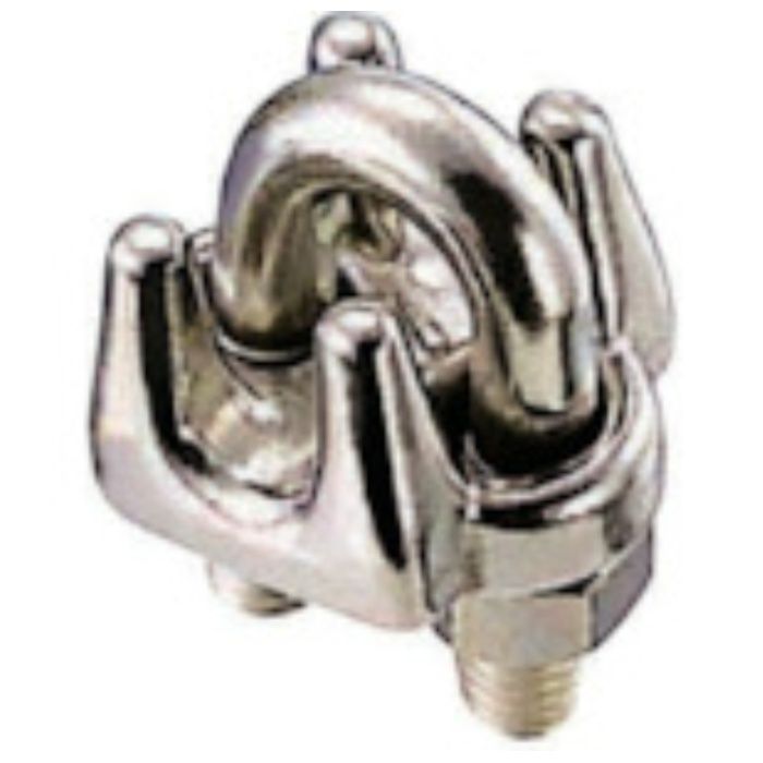 水本　ステンレス　ワイヤークリップ　使用ロープ径2.5〜3mm　長さ21mm