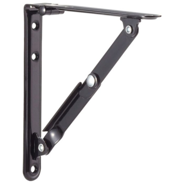 TANNER　折りたたみ棚受け　150mm　黒