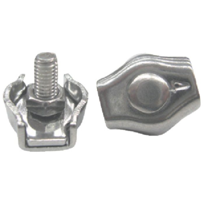 水本　ステンレス　シングルワイヤークリップ　適合ロープ径3mm