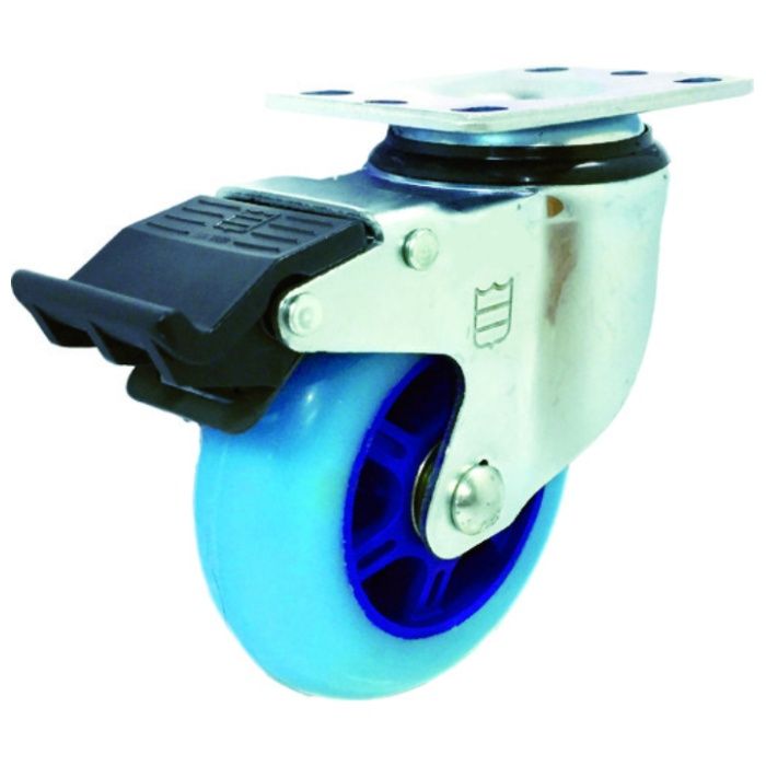 SAMSONG　高弾性ウレタンキャスター　自在ストッパー付　PU車　102mm