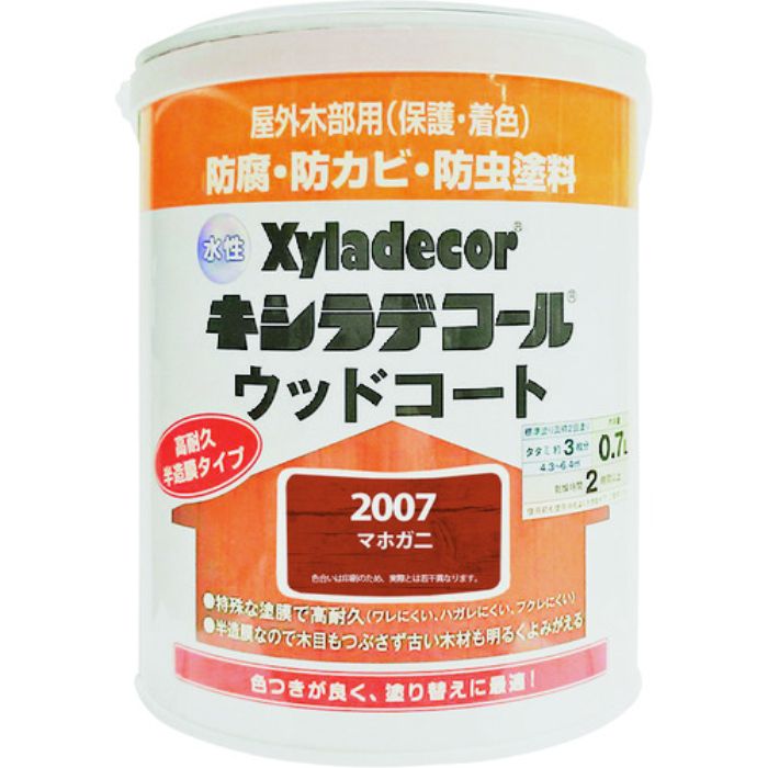 KANSAI 水性XDウッドコートS マホガニ 0.7L(Tcode:1527296)
