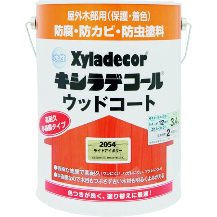 KANSAI 水性XDウッドコートS ライトアイボリー 3.4L(Tcode:1528795)