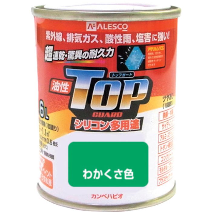 KANSAI カンペ 油性トップガード1.6Lわかくさ色(Tcode:3652041)