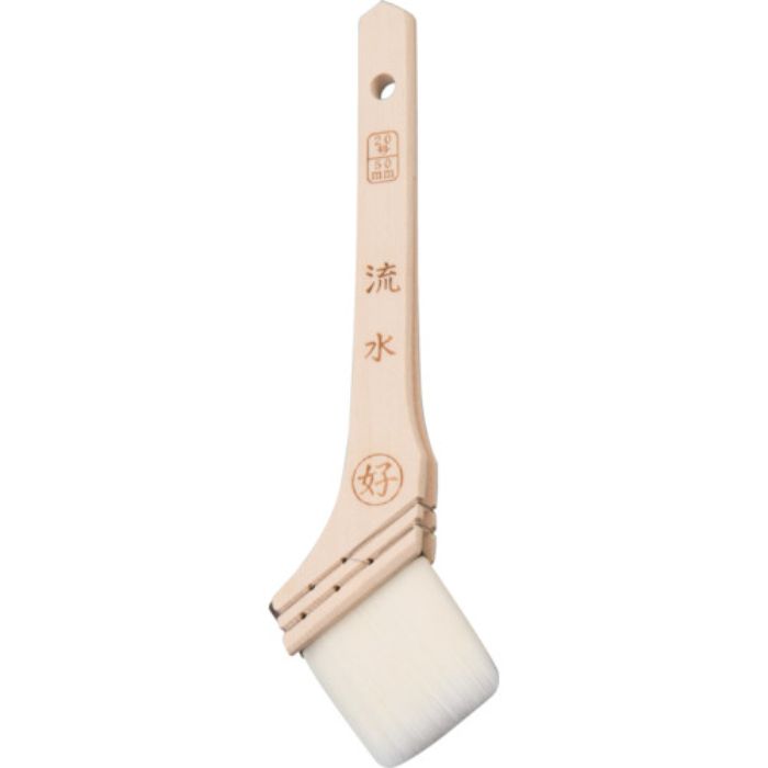 好川産業 白ナイロン刷毛 流水 30mm(Tcode:5609878)