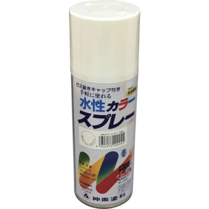 シントー 水性カラースプレー スノーホワイト 300ML(Tcode:4797949)