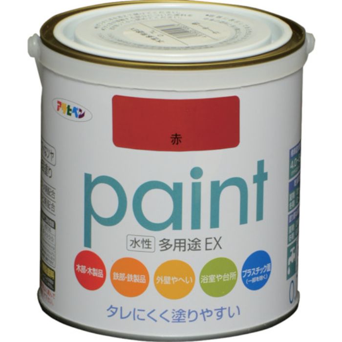 アサヒペン 水性多用途EX 0.7L 赤(Tcode:8248958)