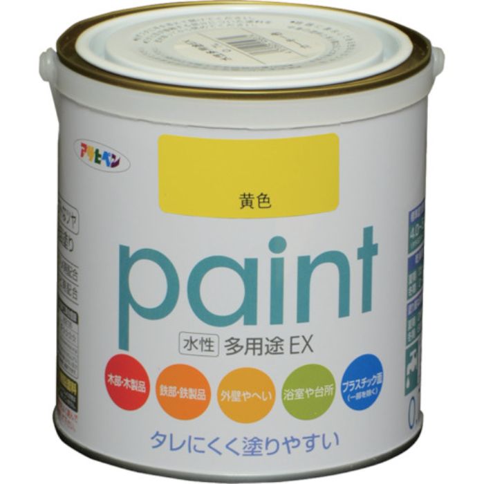 アサヒペン 水性多用途EX 0.7L 黄色(Tcode:8248960)