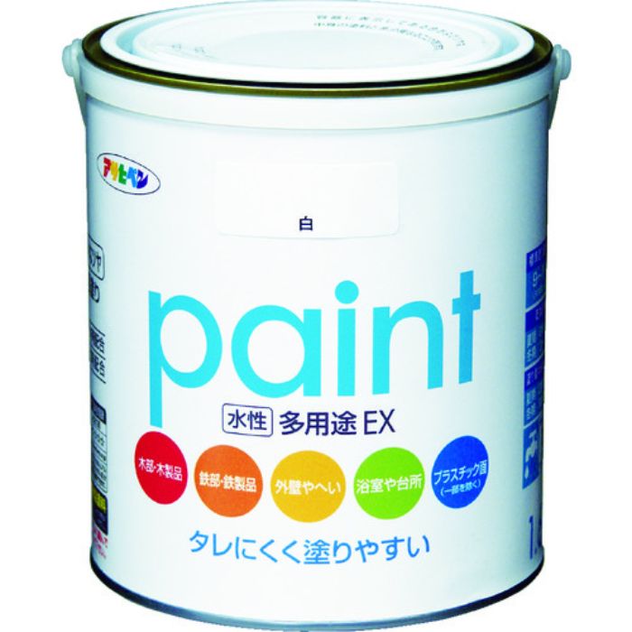 アサヒペン 水性多用途EX 1.6L 白(Tcode:4450353)