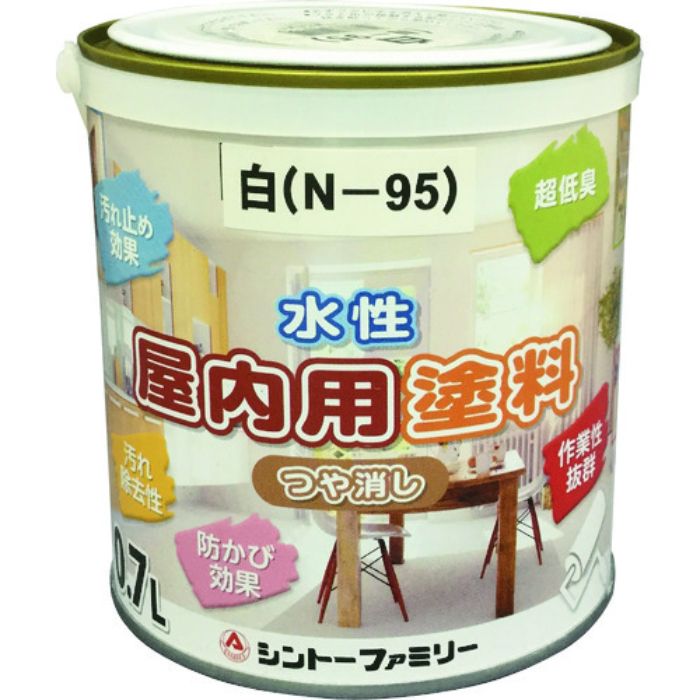 シントー 水性屋内用塗料 白(Tcode:1378212)