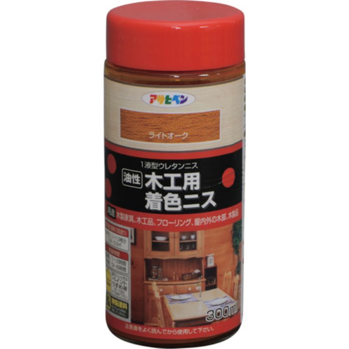 アサヒペン 木工用着色ニス 300ML ライトオーク(Tcode:1229840)