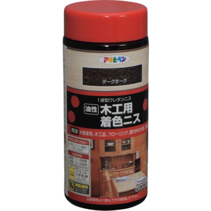 アサヒペン 木工用着色ニス 300ML ダークオーク(Tcode:1229815)