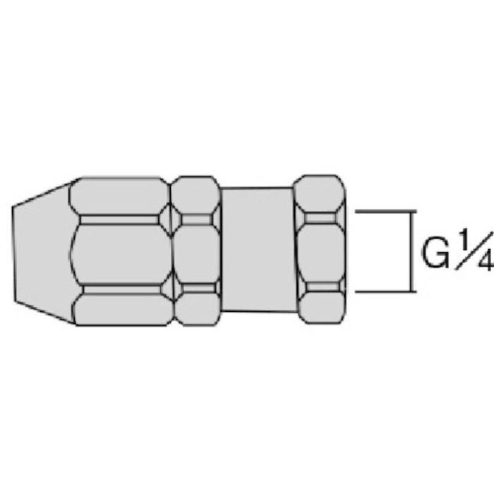 アネスト岩田 塗装ホース用継手 ホースジョイント G1/4袋ナット(Tcode:2842386)