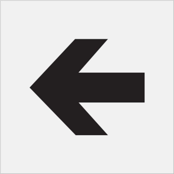 IM ステンシル 矢印(中) 文字サイズ150×180mm(Tcode:4341104)