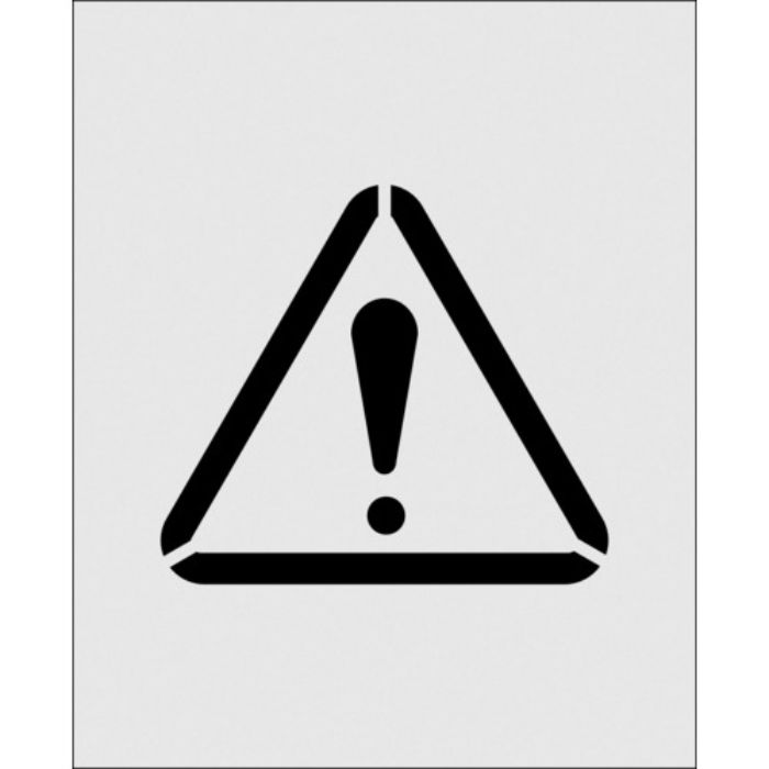 IM ステンシル 絵の注意 文字サイズ125×140mm(Tcode:1029905)