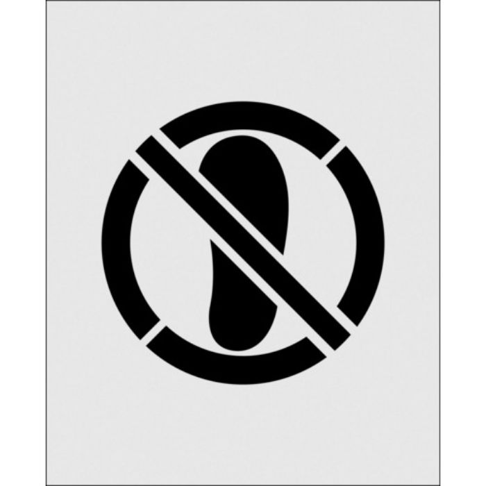 IM ステンシル 絵ののるな 文字サイズ140×140mm(Tcode:1029911)