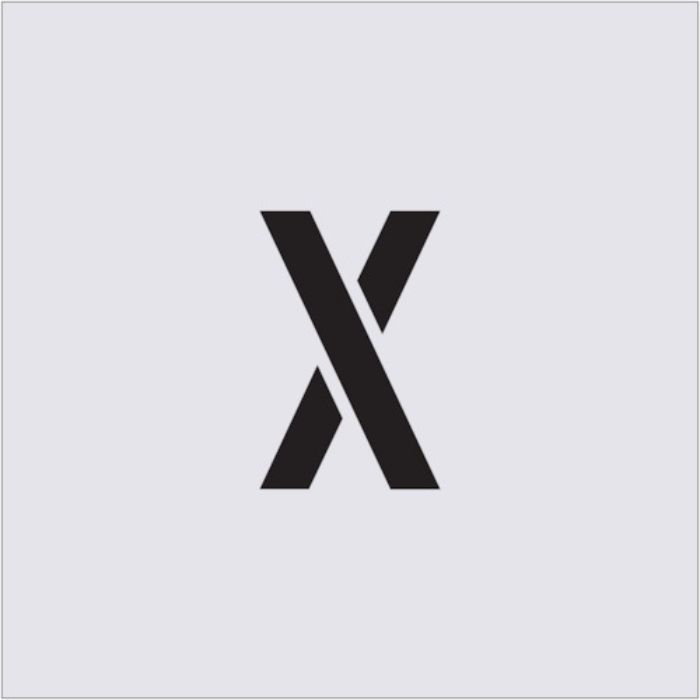 IM ステンシル X 文字サイズ100×65mm(Tcode:4341309)