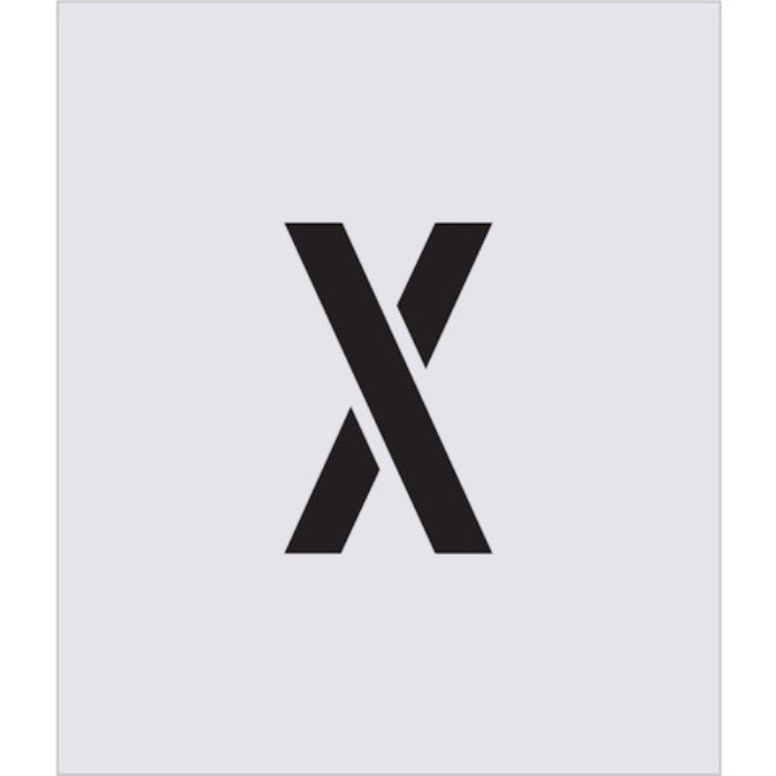 IM ステンシル X 文字サイズ150×95mm(Tcode:4341431)