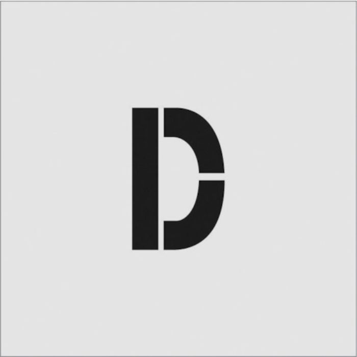 IM ステンシル D 文字サイズ100×65mm(Tcode:8186088)