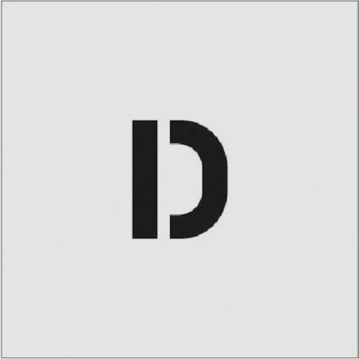 IM ステンシル D 文字サイズ50×40mm(Tcode:8186056)