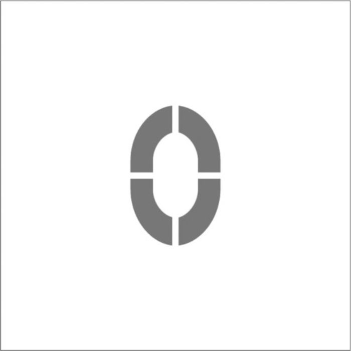 IM ステンシル マグネット 0 文字サイズ150×95mm(Tcode:8364189)