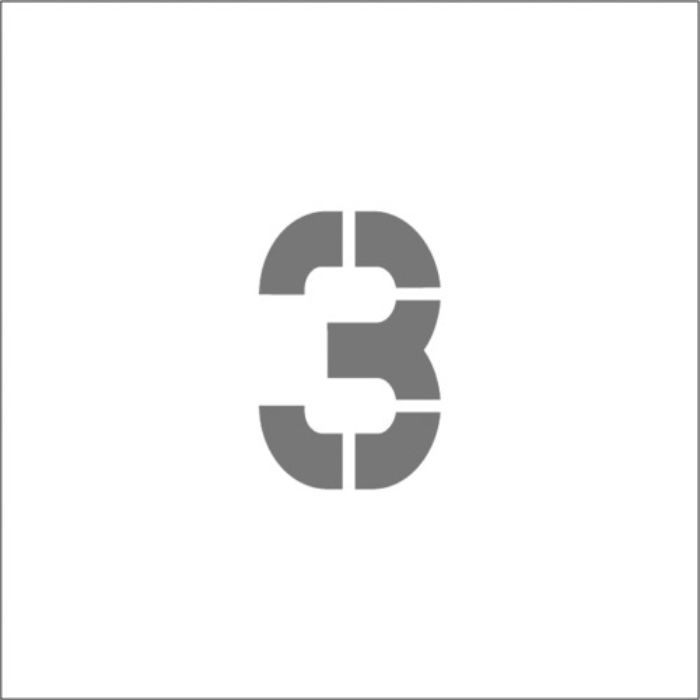 IM ステンシル マグネット 3 文字サイズ50×40mm(Tcode:8364172)