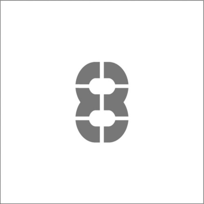 IM ステンシル マグネット 8 文字サイズ50×40mm(Tcode:8364177)