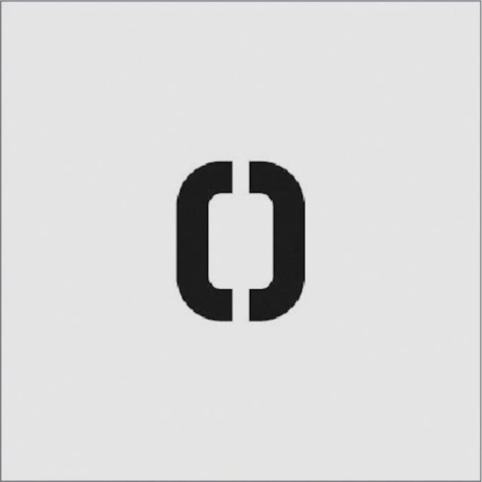 IM ステンシル O 文字サイズ50×40mm(Tcode:8186067)