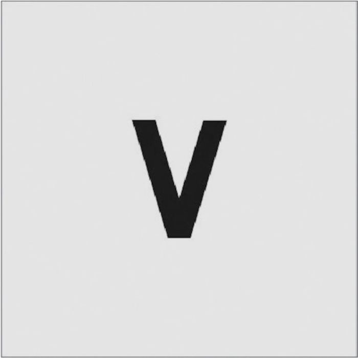 IM ステンシル V 文字サイズ50×40mm(Tcode:8186076)
